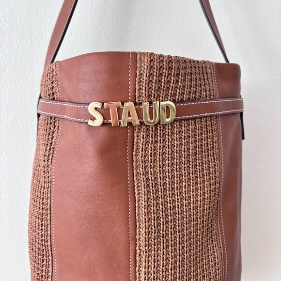 STAUD Cabana Large Raffia Tote Bag - Picture 5 of 10